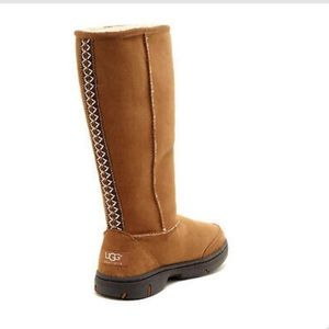 UGG shearling boot with braid detail